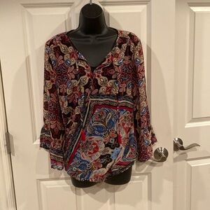Medium Rafaella blouse with built in cami - new with tags